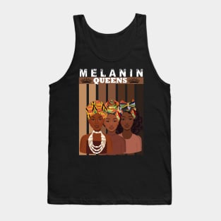 Melanin Afro Queens Black Pride Tank Top